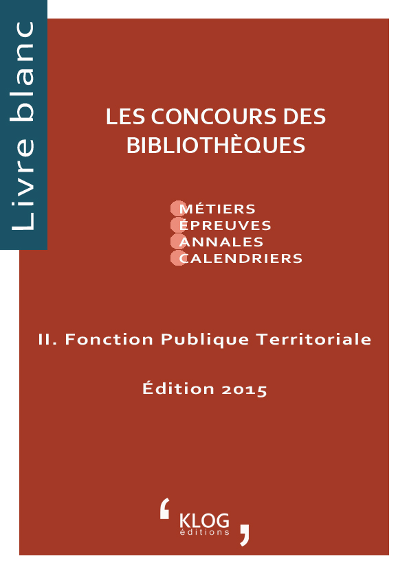 Les concours des Bibliothèques de la fonction publique territoriale